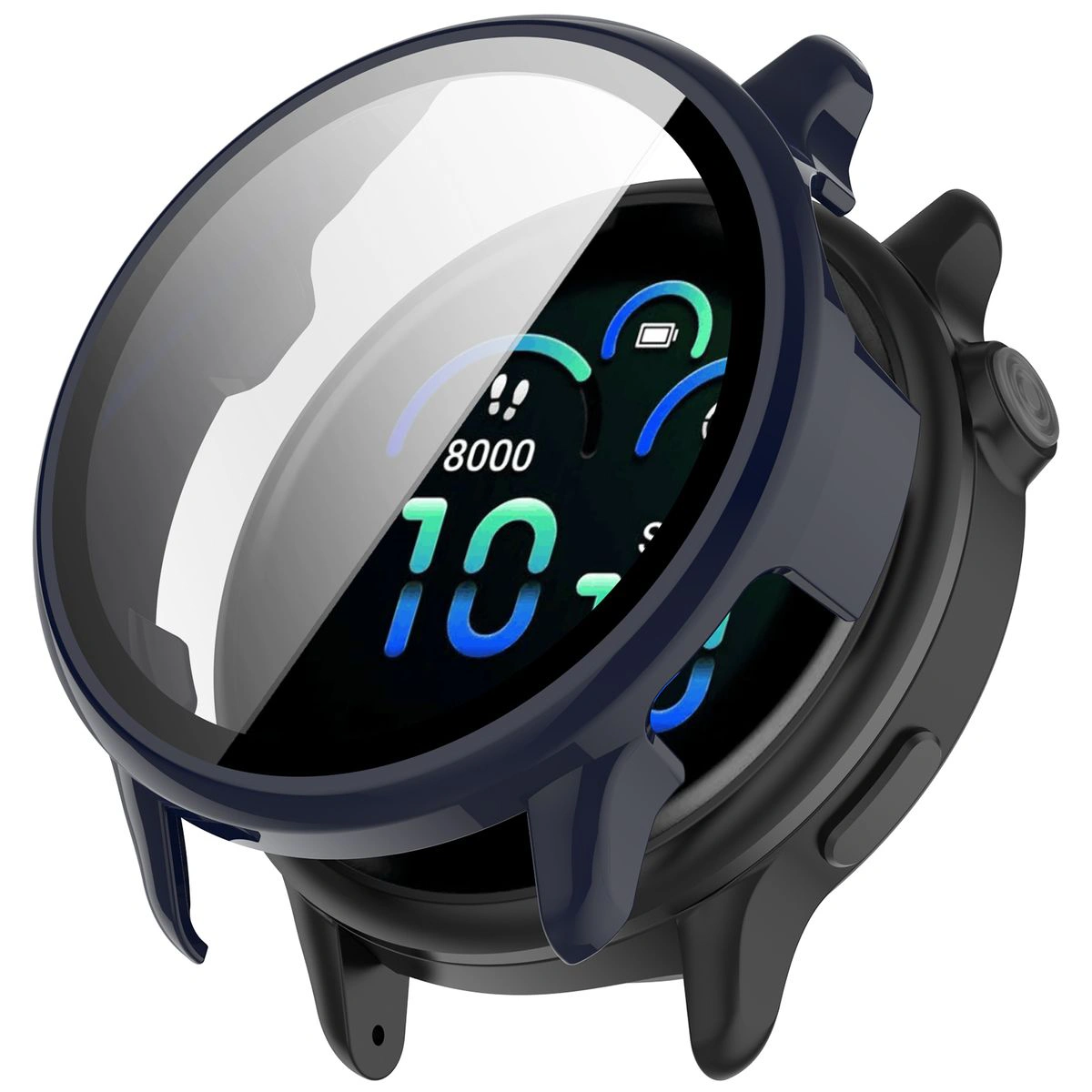 Wizualizacja nakładania etui Bizon Case Watch Adamo do Garmin Vivoactive 6